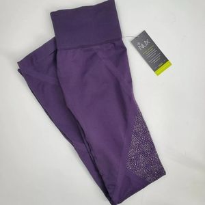 Women's NUX Blackberry High Waisted Geneva Yoga Fitness Leggings Pants NEW